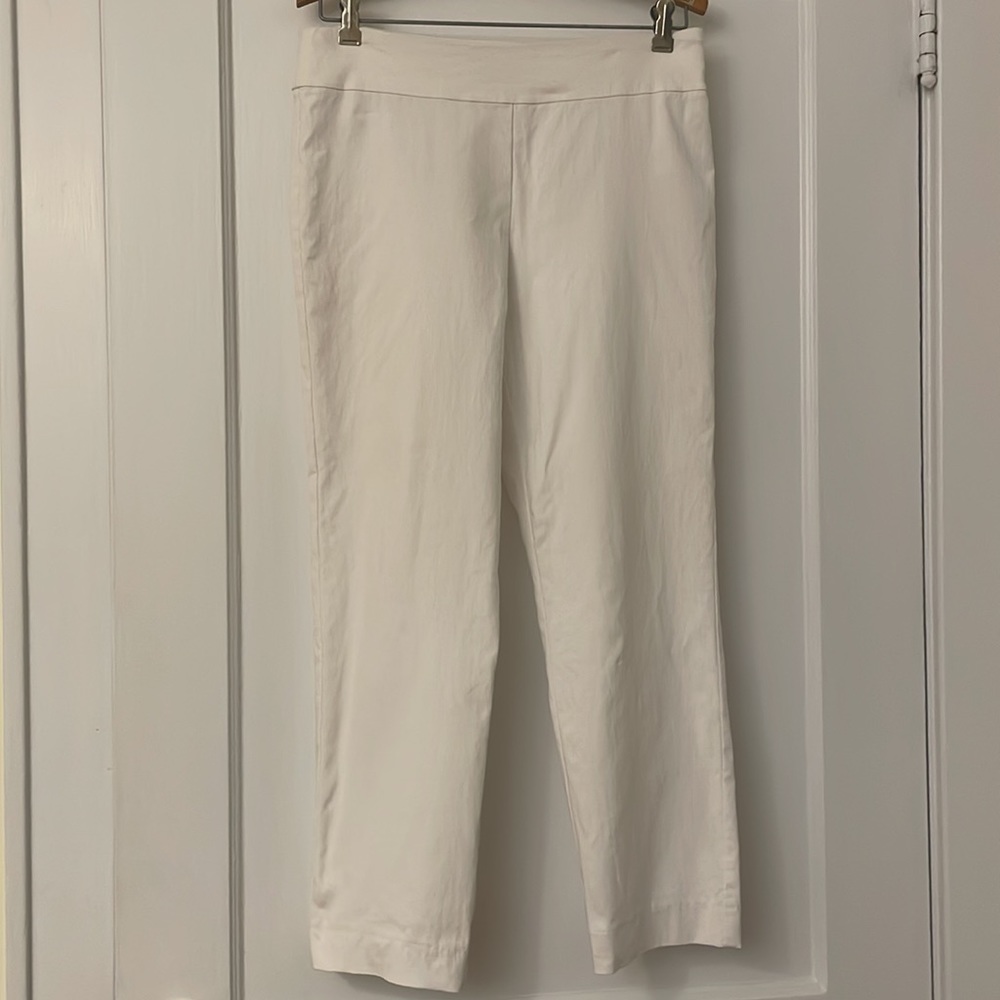 Krazy Larry white pull on trousers. Size 10. VGUC
